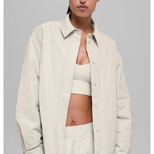 NWT ALO Yoga Bone Socialite Shacket $198 retail